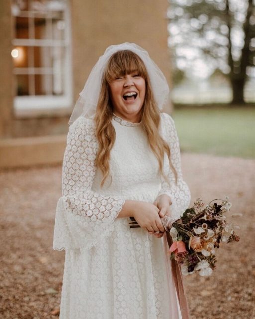 Bride Laughing